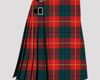 Handmade Scottish Turnbull Tartan Kilt: 8 Yard Acrylic Wool