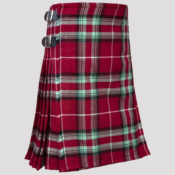Scottish Traditional Handmade Stuart Of Bute Modern Tartan Kilt For Men Custom Size Kilts
