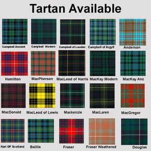 Choose your Clan Tartan - Traditional kilt Scottish  Black Stewart   Package Deal Available Tartans 100 - Handmade Men's Kilt Set