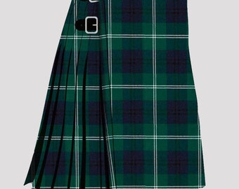 Kilt escocés de tartán Oliphant hecho a mano: estilo tradicional de 8 yardas
