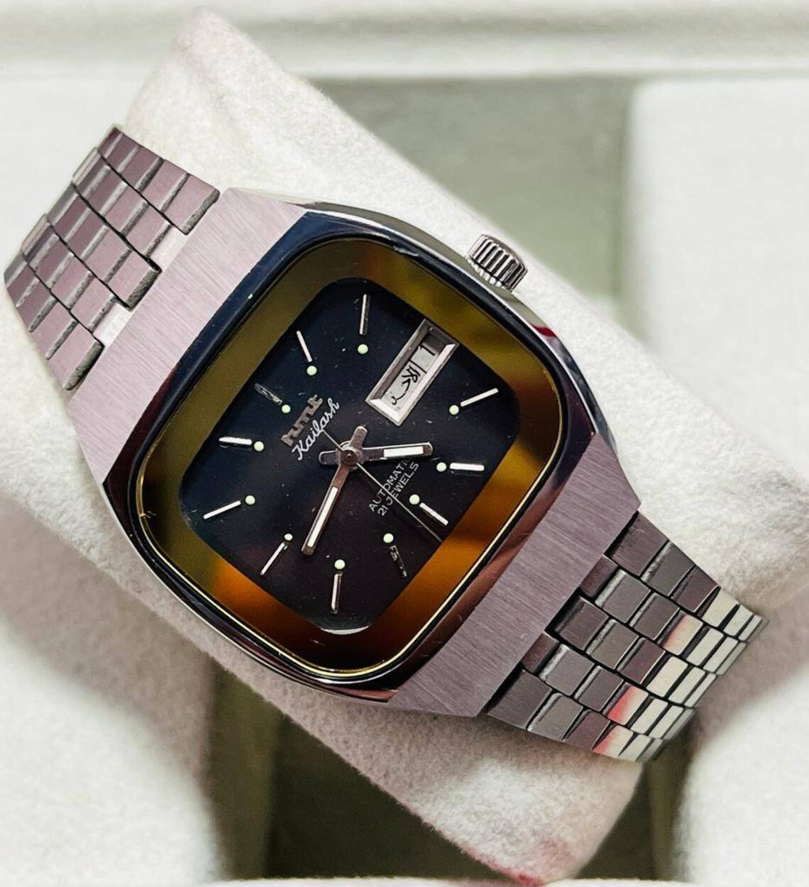 Vintage HMT Kailash 17 Jewels Hand Winding Mens Wrist Watch Etsy