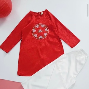 Pre-Made Girl Vietnamese Ao Dai (áo dài bé gai), Kids Vietnamese traditional dress, cheongsam, qipao