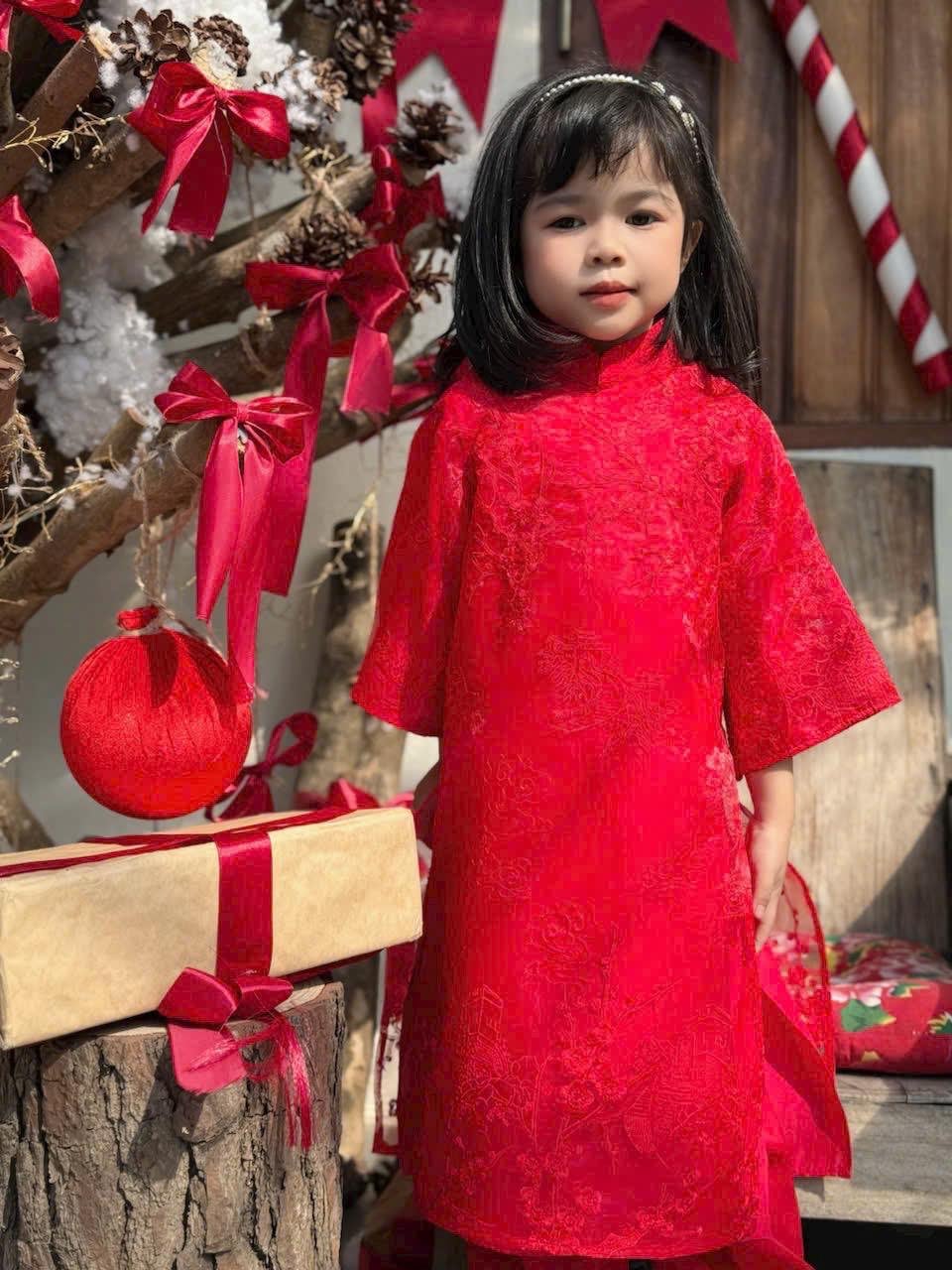 Pre-Made Girl Vietnamese Ao Dai (áo dài bé gai), Kids Vietnamese traditional dress, cheongsam, qipao