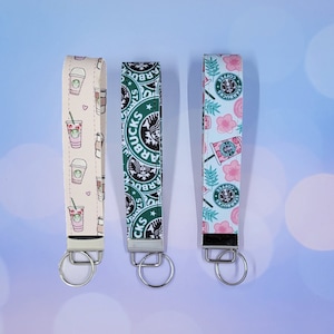 Starbucks faux leather key fob | Strawbery Acai key chain