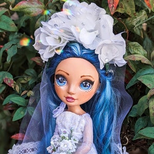 Ooak custom restyle Rainbow High Bridal handmade Artist Sugarbean