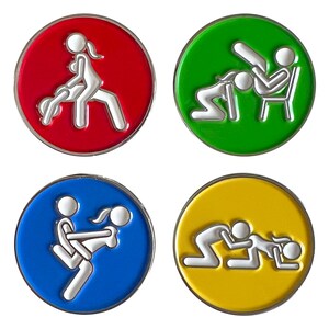 4 Pack Golf Bachelor Birthday Party Themed Funny ball markers gift