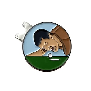 Happy Gilmore Golf Ball Marker with Magnetic Hat Clip: Funny Golf Gift