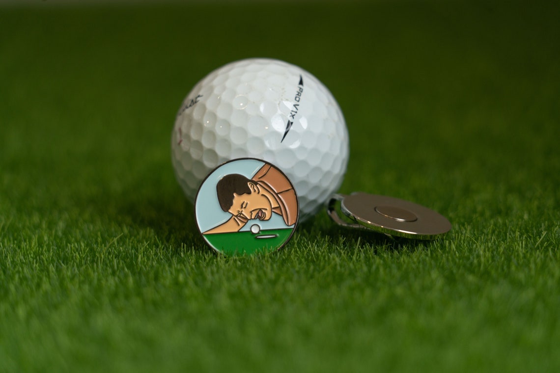 Happy Gilmore Golf Ball Marker With Hat Clip Perfect Etsy