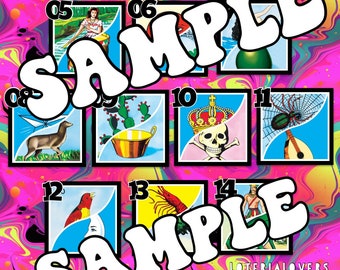 Digital loteria board