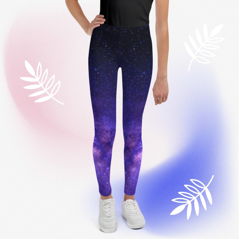 Leggings Full Length Marbled Galaxy