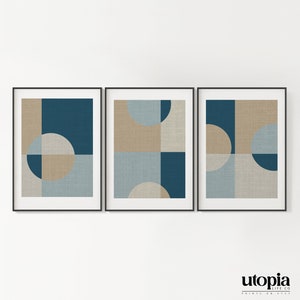 Geometric Abstract 3 panel