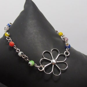 Evil Eye Flower - Mexican Silver, Multicolor, Evil Eye