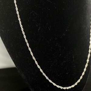 25&quot; Silver Singapore Chain - Mexican Silver, Minimalistic Chain, 25&quot; Silver Chain