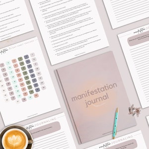 Daily Manifestation Journal Printable 60+ Prompts, Manifestation Planner, Printable Manifestation Guide, Spiritual Journal, Goal Journal