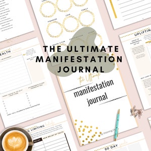 Manifestation journal, Law of Attraction planner, Printable workbook Manifesting journal, Law of Attraction journal