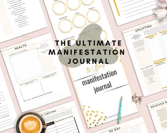 Manifestation journal, Law of Attraction planner, Printable workbook Manifesting journal, Law of Attraction journal