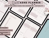 ADHD Digital Daily Planner, Adult ADHD Planner, ADHD Goodnotes Planner and Notability, iPad, Goodnotes Adhd Planner, Digital Adhd Planner