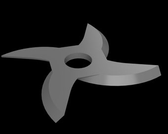 Throwing Star - Ninja Star 3D STL File For Printing