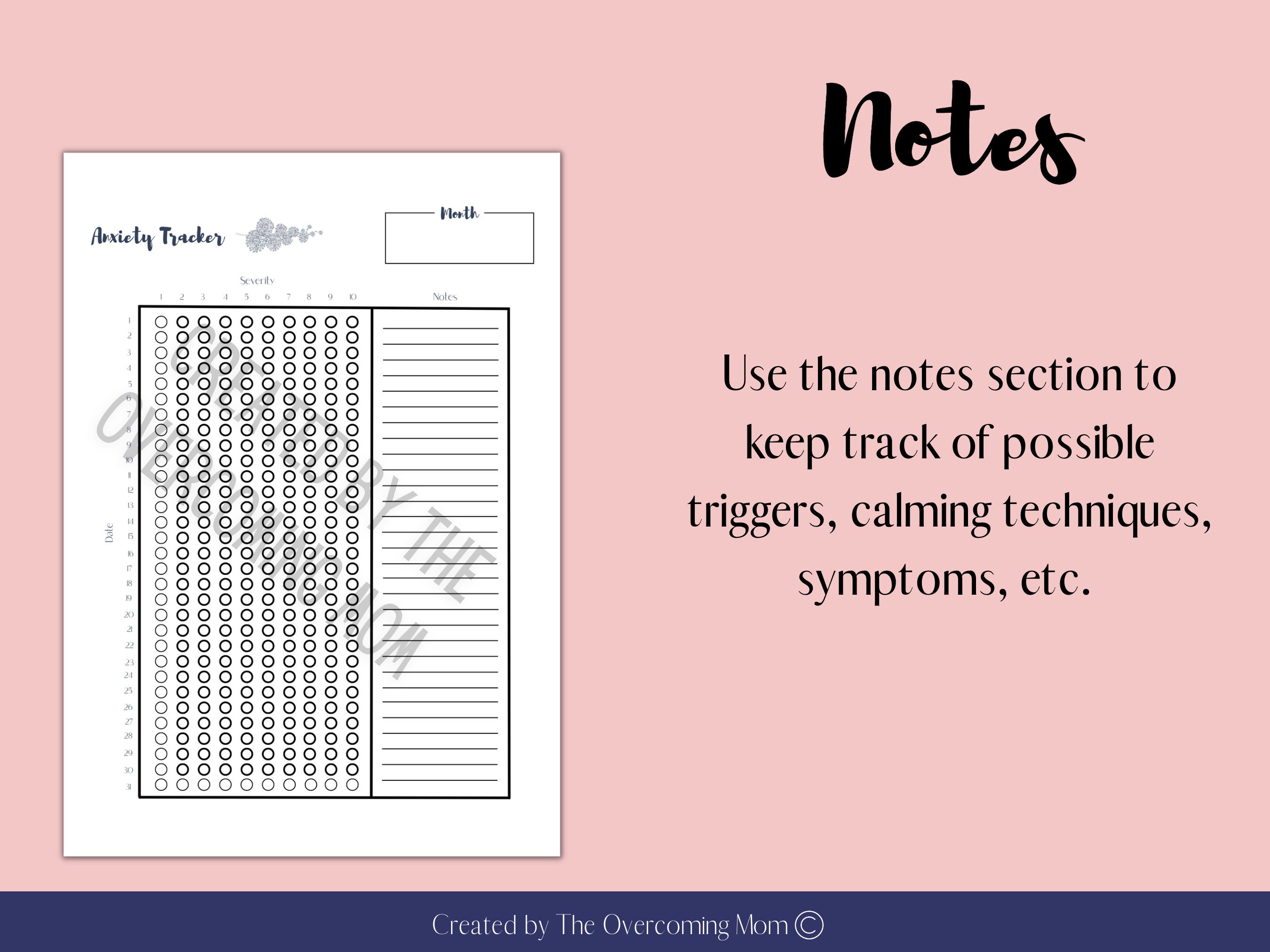 Anxiety Tracker Printable Anxiety Log Anxiety Log For Therapy Anxiety Tracker Printable Anxiety Log Anxiety Log For Therapy