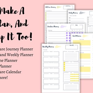 Self Care Planner Printable, Mindfulness Journal, Self Care Journal Bundle, Wellness Planner Bundle, Mental Health Worksheet Kit image 7