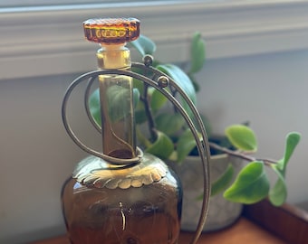 ヴィンテージ ポロン スペイン製カラフェ アンバーガラス 1l ワイン