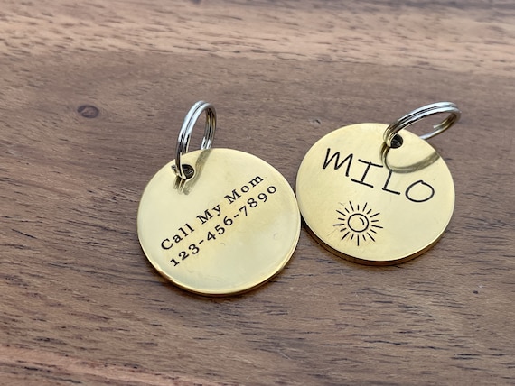Custom Small Cat Tags, Personalized Tag for Cats, Cat Tag and Collar, Engraved Cat Tag, Cat Tag Fish, Funny Cat Tags, Cat Address Tag