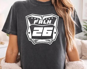 Custom Girl Motocross Race Boxy Shirt Woman Dirt Bike Shirt Mom Racing Shirt Personalized Moto Plate Birthday Girl Boxy T-Shirt Cheer Gift
