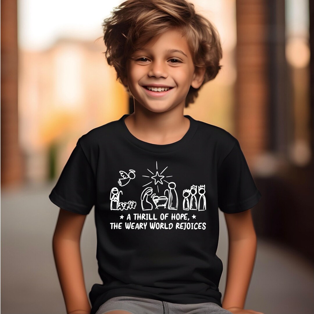 Christian Christmas Kids Shirt Christmas Christian Boys Girls Etsy