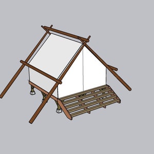 12x12 Wall Tent Complete Deck Building Instructions