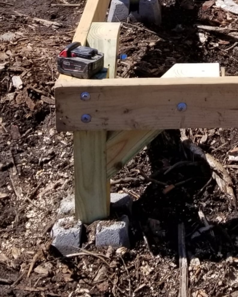 20x20 Square Deck Plans for 4M or 5M Bell Tent DIY Building