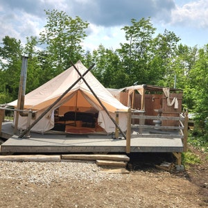 16'/5m Teardrop Glamping Tent / Lotus Tent – Phoenix Domes Canada & USA