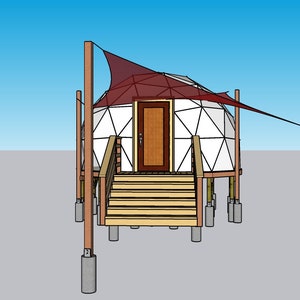 8M Geodesic Dome DIY Deck Building Instructions w Materials and Cut List image 3