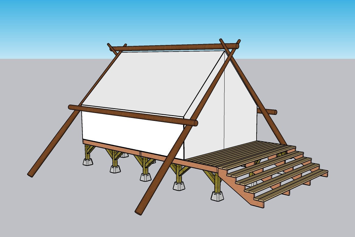12x20 Wall Tent Deck Building Instructions Etsy