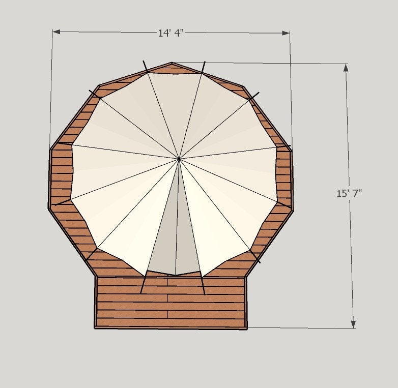 Polygon Platform for 4M 13 Foot Bell Tent Etsy