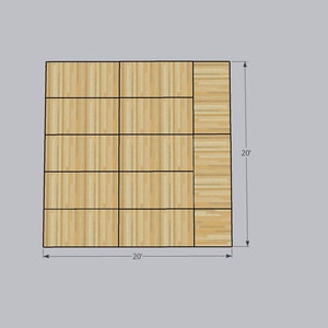 20&#39;x20&#39; Dance Floor Building Instructions and Material List