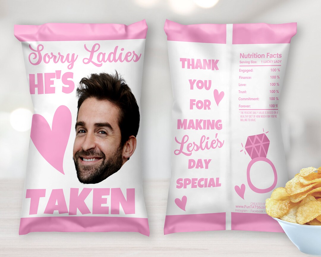 Personalized Bachelorette Party Favors Chip Bags Hen Party Etsy