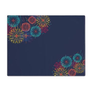 Vibrant Colorful Cotton Placemat, 1pc