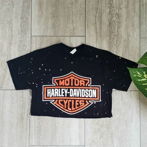 Harley davidson cropped clearance sweatshirt