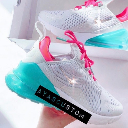 Womens Nike Air Max 270 With Swarvoski Crystals - Etsy