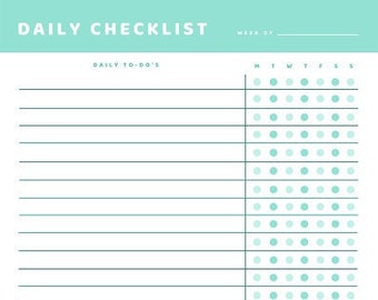 Lista de verificación diaria - Lista de tareas pendientes