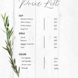 Price List - Publisher File
