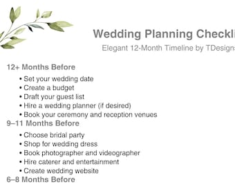 Wedding Planning Checklist