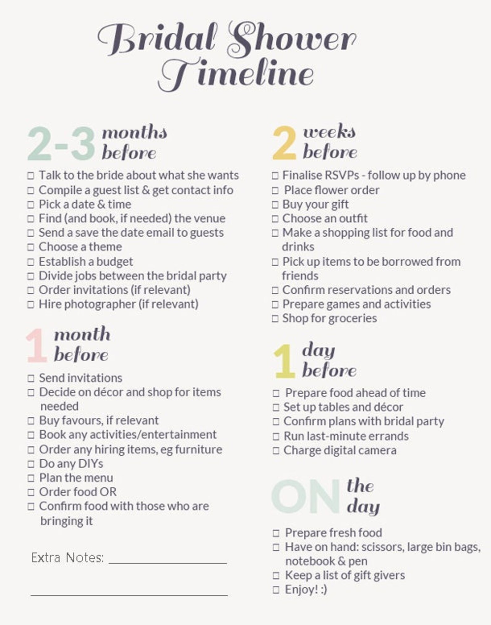 Bridal Shower Timeline Checklist Etsy bridal-shower-timeline-checklist-etsy