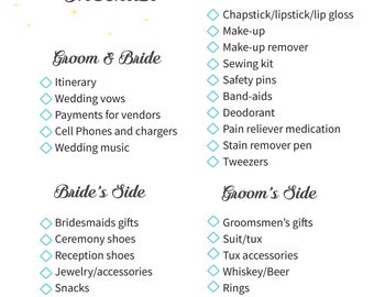 Trouwdag Checklist