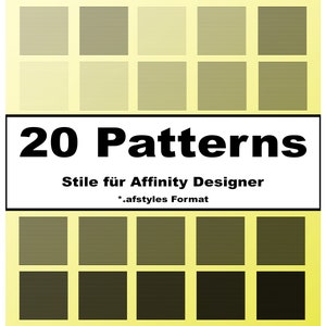 PACKAGE 4 I 20 Patterns / Styles for Affinity Designers I Stripe look for words and letters I Styles for shapes and backgrounds