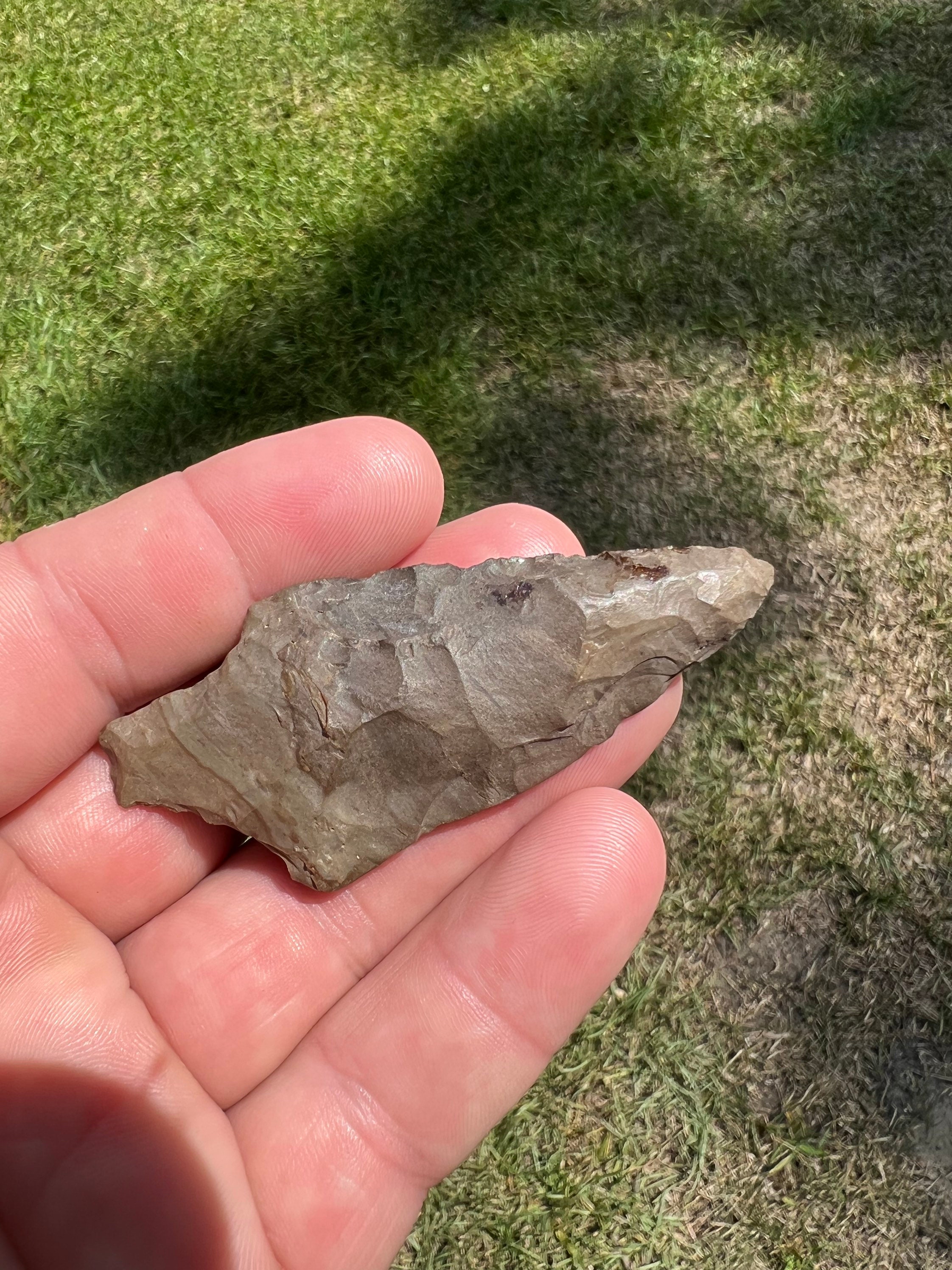 Black Buffalo River Chert Pickwick Arrowhead From Mississippi Etsy