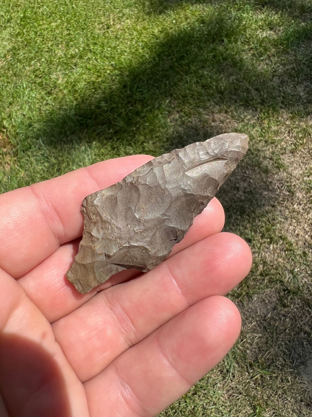 Black Buffalo River Chert Pickwick Arrowhead From Mississippi Etsy