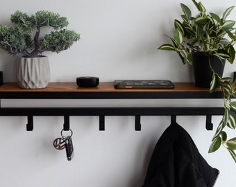 Einzigartiger Wandhalter mit Haken Moderne Flurgarderobe Industrielle Schlüssel und Posthalter Einweihungsparty Dekor Geschenke für Zuhause