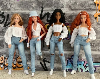 Vêtements pour poupées type Barbie