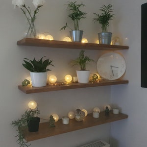 Wooden Shelf Wall Shelf With Fixing Plant Shelf Loft And Industrial Floating Shelf Wall Decoration image 1